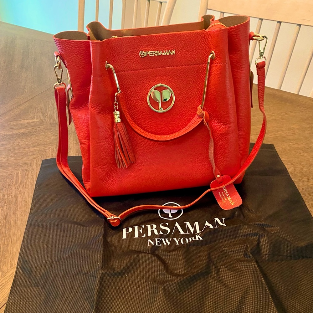 Leather Tote Bag Persaman New York